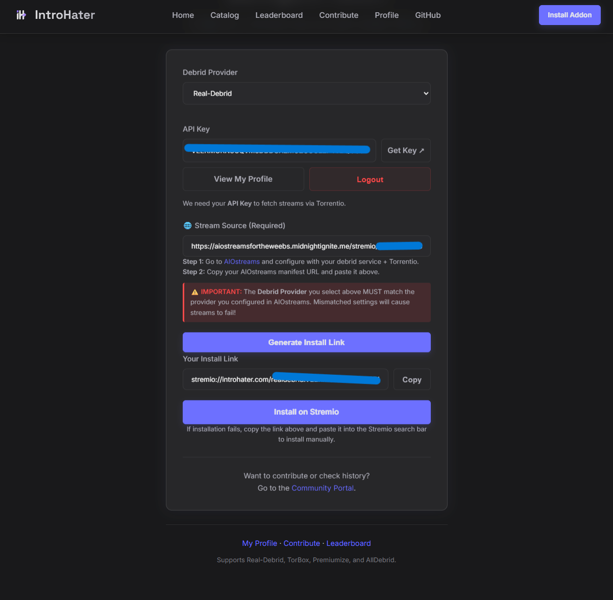 Step 2: Paste URL and API Key